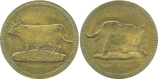 game money Cow and elephant