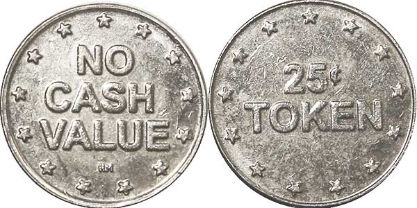 token no-cash-value 25c