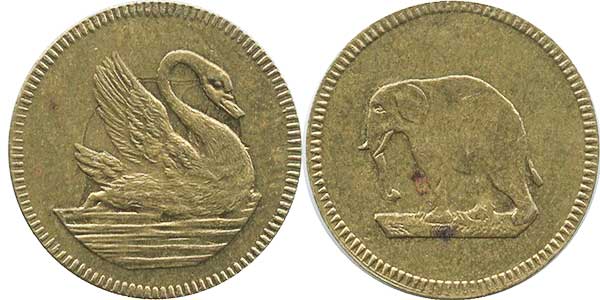game money Swan and elephant