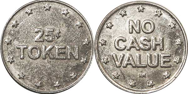 game token 25c