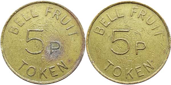 game token bell fruit 5p