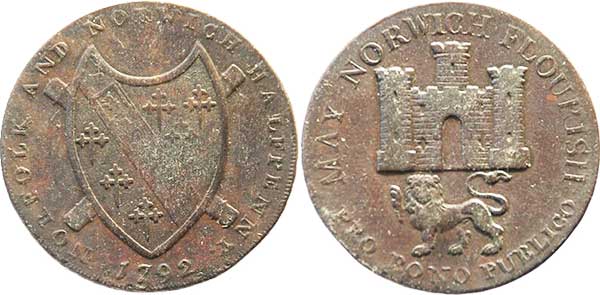 half penny token norwich