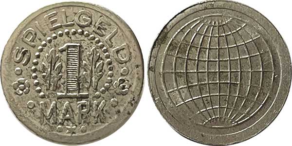 token spielgeld 1 mark